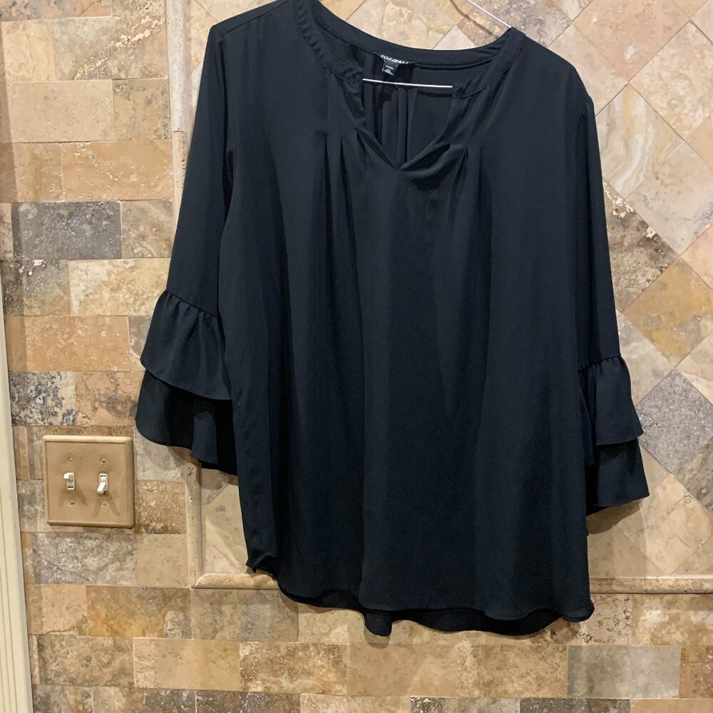 Roz & Ali 2x Black Blouse